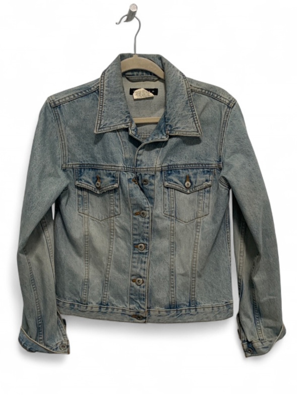 Vintage Buffalo David Bitton Light Blue Denim Jean Jacket